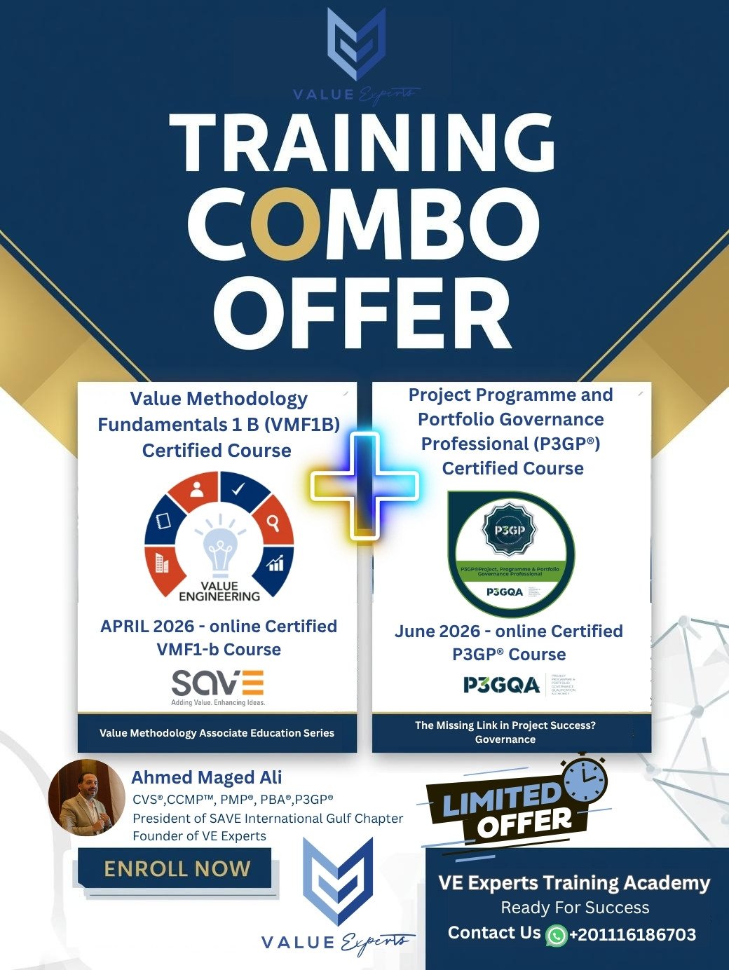 VE Experts Exclusive Certified Courses Offer (VMF1B & P3GP)